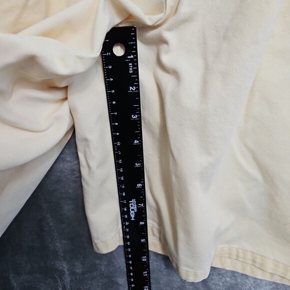 Polo Ralph Lauren Vintage Chino Shorts Mens 38 Yellow Pleated Cotton USA - Picture 4 of 11